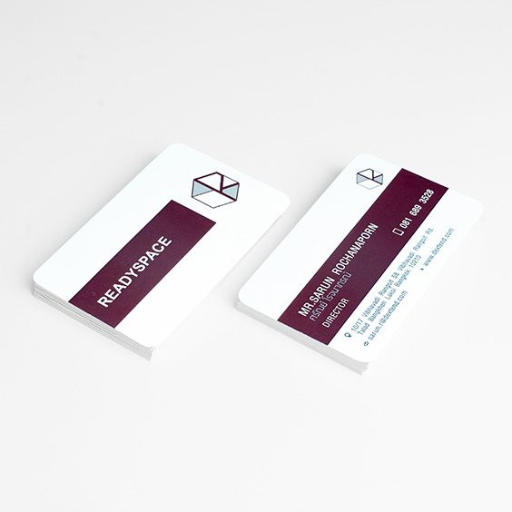 นามบัตรขอบมน